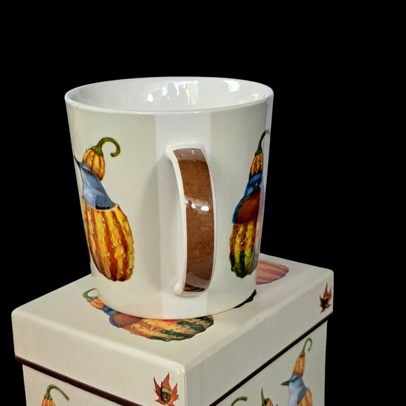 Vicki Sawyer Out Of My Gourd Birds Mug PPD Co Sparrow Mockingbird Art in box - Picture 2 of 16